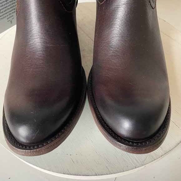 Lane Boots PLAIN JANE Shorties Womens Sz 9 Brown Cowboy Ankle Bootie Western - Picture 7 of 12